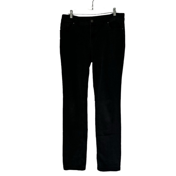 Chico’s Platinum Black Denim Jeans, size 1 Tall - Picture 2 of 13